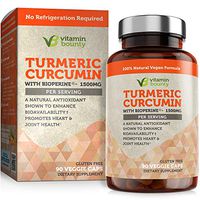 Vitamin Bounty Turmeric Curcumin Supplement 1500mg - with Bioperine, 95% Standardized Curcuminoids - All Natural Joint Pain Relief & Anti-Inflammatory
