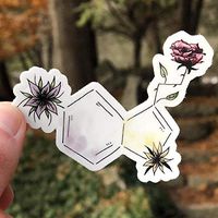 Color Serotonin Symbol Mental Health Sticker