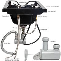 Shampoo Bowl Sink Beauty Salon Barber Shop Hair Equipment (Plastic ABS)