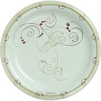 SOLO Cup Company Symphony Design Poly-Coated 8 1/2" Paper Plates - 500 poly-coated paper plates.
