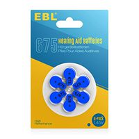 Robit Hearing Aid Batteries Size 675 1.45V Long Lasting 60 Count