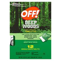 OFF! Deep Woods Towelettes, 12 CT
