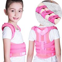 Posture Support for Child, Little boy, Little Girl, Posture Corrector Device, Corrects Slouching, Hunching & Bad Posture, Posture Corrector, Gift for Children,Pink,S