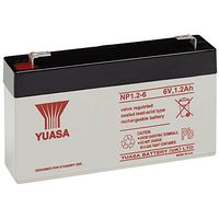 Yuasa NP1.2-6-Yuasa NP1.2-6 SLA Battery 6Volt 1.2AH