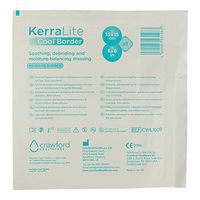 KerraLite Cool Adhesive Border 6"x6" Hydrogel Wound Dressing (CWL1009) – Soothes, Debrides and Moisturizes for Effective Healing of Dry, Lightly Exuding Sloughy Wounds, Scalds & Skin Tears (1 Each)