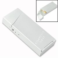 WITUSE 100's Cigarettes Case Aluminum Case for 100mm Cigarette, Silver