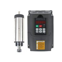 220v 2.2kw Air Cooled Er20 Japanese Bearing CNC Spindle Motor and Matching 2.2kw Variable Frequency Drive Inverter