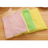 Saying Durable Mixed Color Microfiber Car Cleaning Towel Kitchen Washing Polishing Cloth Machine Washable Ultra Absorbent Kitchen Dishcloth-Spice