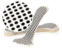 Foot Petals Killer Kushionz Full-Foot Cushions 1-Pair Mini Dots White