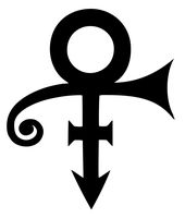 PRINCE Logo - Vinyl decal laptop tablet skateboard car windows stickers (black, 6" inches)