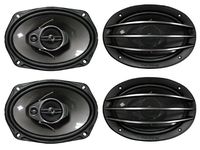 4) New PIONEER TS-A6964R 6x9" 3-Way 800W Car Speakers