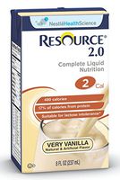 Resource 2.0 Delicious Complete Very Vanilla Flavor 8 oz. Brik Pak