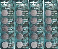 Loopacell CR2412 CR 2412 Lithium 3V 20 Batteries