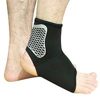 Baiyu Breathable Neoprene Ankle Support Ankle Guard Brace Ankle Brace Compression Support Sleeve for Athletics, Injury Recovery, Joint Pain. Plantar Fasciitis Foot Socks,1 Pack(S-XL)-Black