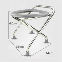 Foldable Elderly Toilet Seat, Toilet Chair, Pregnant Women Adult Toilet, Stainless Steel Patient Toilet Stool,2