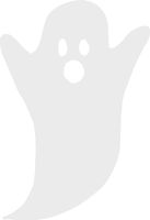 hBARSCI Ghost Vinyl Decal - 5 Inches - for Cars, Trucks, Windows, Laptops, Tablets, Outdoor-Grade 2.5mil Thick Vinyl - White