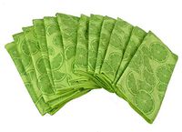 DII Bulk Pack Microfiber Cleaning Towels, 16 by 24-Inch, Lime, Set of 12