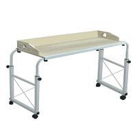 Luonita Overbed Table with Wheels， Overbed Desk Over Bed Desk King Queen Bed Table Overbed Laptop Table Over Bed Table with Wheels Shipping from CA.，NJ.