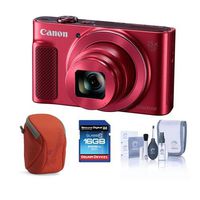 Canon PowerShot SX620 HS Digital Camera, Red - Bundle with Camera Case, 16GB SDHC Card, Cleaning Kit