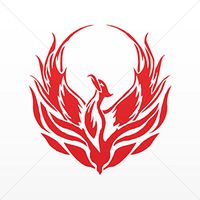 Decals Decal Phoenix Rising From The Fire Tablet Laptop Weatherproof S Red (4 X 3.79 In)