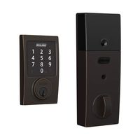 Schlage Connect Smart Deadbolt with Century trim in Aged Bronze, Zigbee Certified - BE468GBAK CEN 716