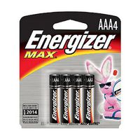 (3 Pack Value Bundle) EVEE92BP4 MAX Alkaline Batteries, AAA, 4 Batteries/Pack