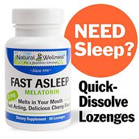 Natural Wellness Fast Asleep - Melatonin - 90 Cherry Lozenges
