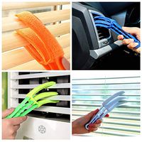Yuege Tools Microfiber Blind Duster Shutters Cleaner, Window Blind Cleaner Duster Brush with 5 Microfiber Sleeves and 2 Window Cleaner Clamp,for Clean Window Air Conditioner Jalousie