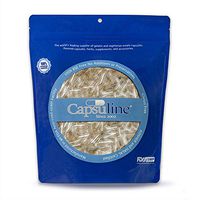 Clear Size 4 Empty Gelatin Capsules by Capsuline - 5000 Count |Manufactured in North & South America|Kosher & Halal Certified |Gluten Free