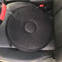 Car Seat Rotating Cushion, Mexidi Non-Slip Revolving Cushion Swivel Sponge Foam Mobility Aid Chair Seat Cushion (Black)
