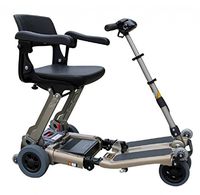 Free Rider USA - Luggie Deluxe - Folding Mobility Scooter - 4-Wheel - Champagne - Phillips Power Package TM - to $500 Value
