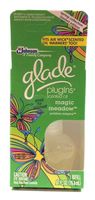 Glade Plugins Scented Oil Magic Meadow 1 Refill Fits Air Wick Scented Oil Warmers Too .67 Oz. Fresh Grass Morning Dew White Jasmine