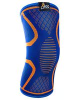 MGO Sports Compression Knee Sleeve: Knee Brace for Meniscus Tear, Arthritis, Tendonitis –Comfortable and Non-Slip Design, Suitable for Running, Walking, Crossfit, Basketball and Weightlifting (M)