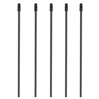 XPURC Plastic Antenna Tube and Cap Blue for Rc Model 5 Pcs ... (Black)