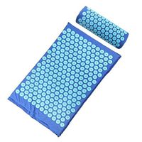 Acupressure Massage Pillow Cushion Spike Mat Head Massager Stress Pain Relief Yoga Mat for Back Foot Treatment,Pillow mat