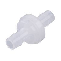 beler 8mm 1/4 Plastic One Way Inline Check Valve Non Return Fit for Fuel Diesel Gas Liquid Air