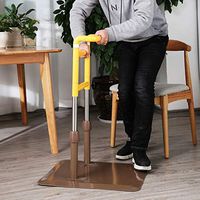 LWG-Handrail Patient Bedside Armrest Adjustable Height Bed Side Railing for Elderly Adults Assist Get Up Movable Armrest Non-Slip Away from The Dark