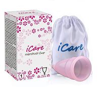 RONSHIN Silica Gel Menstrual Cup, Ruby Cup Feminine, Hygiene Cups, FDA Approved, Effective & Reusable - S/L