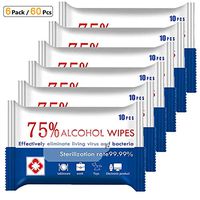 Wet Wipes [6 Packs/ 60 Pcs] Cleaning Wet Wipes for Hand Home House Daily Use