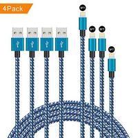 LUONE 4 Pack (3ft,6ft,6ft,9ft) Nylon Braided Charging Cord Charger Compatible with PhoneX/8/8Plus 7/7 Plus/6s/6s Plus/6/6 Plus/5s/55se,Pad,Pod