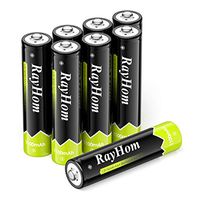 RayHom AAA Rechargeable Batteries 1100mAh Ni-MH Battery (8 Pack)