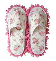 Black Temptation Creative Useful Mop Slippers Floor Cleaning Slippers Rose