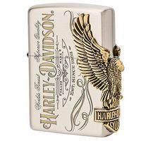 Zippo Harley Davidson Japan Limited 3-Side Oxidized Brass Eagle Metal HDP-75