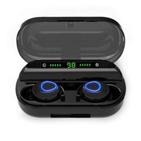 Bluetooth Headphones, TeaBoy 5.0 Binaural Call True Wireless Earbuds 20H Playtime HD Stereo Bass Sound Mini in Ear Bluetooth Earphones with Built in Mic and Charging Case for Sports Running