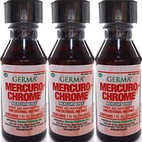 MercuroChrome Antiseptic 1oz Prevent infection in cuts, scrapes and burns QTY-3