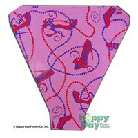 Flower Sleeve Printed"Heels" BOPP- Pack of 100 Sleeves (4" x 20" x 13")