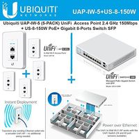 Ubiquiti UAP-IW-5 (5-PACK) UniFi + US-8-150W PoE+ Gigabit 8-Ports Switch SFP