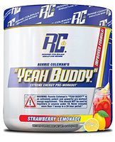 Ronnie Coleman Signature Series Yeah Buddy 30 Serve Pre-Workout Supplement, Strawberry Lemonade, 240 Gram