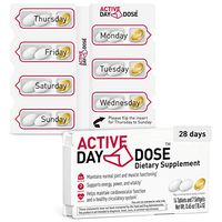 DayDose Active | Award-Winning Daily Vitamin Pack for Women and Men | Advanced, Concentrated Essential Multivitamins and Minerals + Omega 3 + Ginseng, Turmeric, and Coenzyme Q10 | 28 Day Nutrients