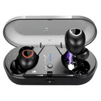 Wireless Earbuds,Simlux Bluetooth 5.0 Headphones TWS Easy-Pair 3D Noise Canceling in-Ear Built-in Mic Earphones,Waterproof Sports Bluetooth Headset with Charging Case(Black)